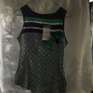 Bebe sleeveless silk blouse